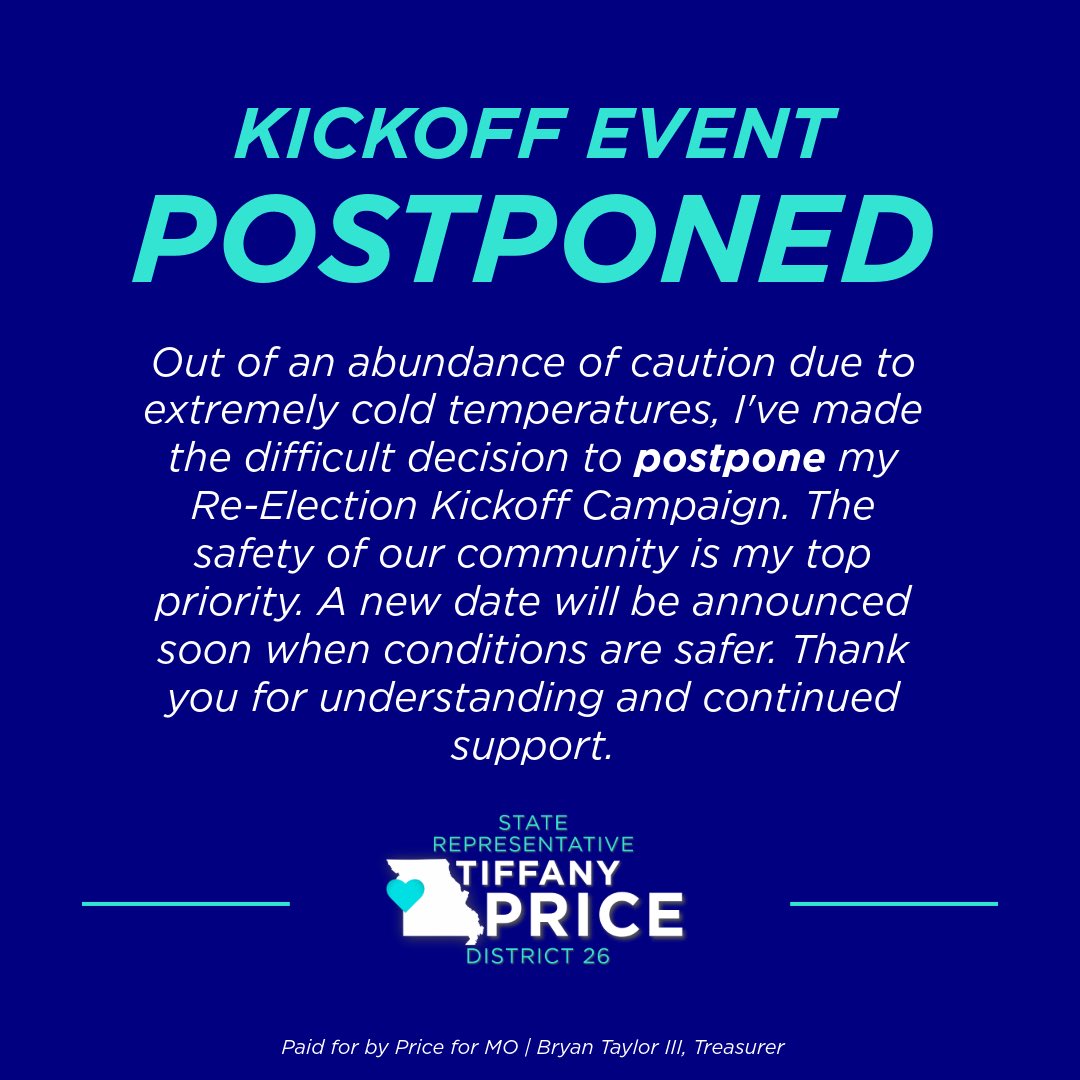 State Representative Tiffany Price tweet media