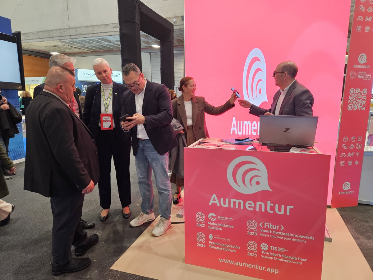 Aumentur's tweet photo. ¡Bienvenidos a #FITUR2026!

🔓 Ya estamos en el Pabellón  12 con el stand a pleno rendimiento. Todo el equipo de Aumentur os espera para celebrar que ya somos más de 600 destinos, conozcáis nuestras nuevas Guías Premium ¡Pásate a saludarnos y tómate un café con nosotros! ☕🤝 https://t.co/6F1MdZiUy7
