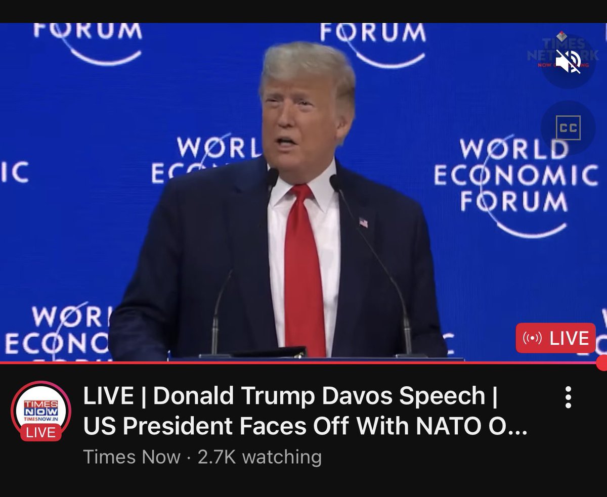ramakrishnan_cn's tweet photo. Why  are all the channels running the 2020 davos speech claiming it to be LIVE!!!  Ridiculous https://t.co/MFE9Z9GYNc