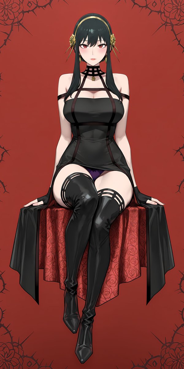 紫いばら姫ヨルさんSFW  
#SPY_FAMILY