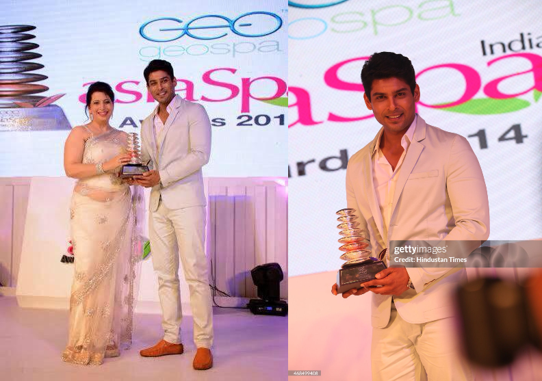 "Wellness Icon of the Year" at 8th GeoSpa AsiaSpa India Awards 2015

#18YearsOfSidharthInITV 
#SidharthShukla