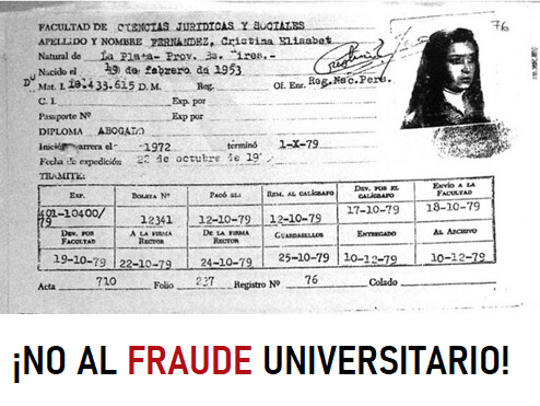 GustavoIPadilla's tweet photo. 🇦🇷 📚 ⚠️
¿Cuándo comenzarán a penalizar los fraudes universitarios?: Cristina Kirchner, Alberto Fernández, Daniel Scioli, Fabiola Yáñez...
Bastardear los títulos perjudica a toda la comunidad académica. https://t.co/JVFrWuVMX4