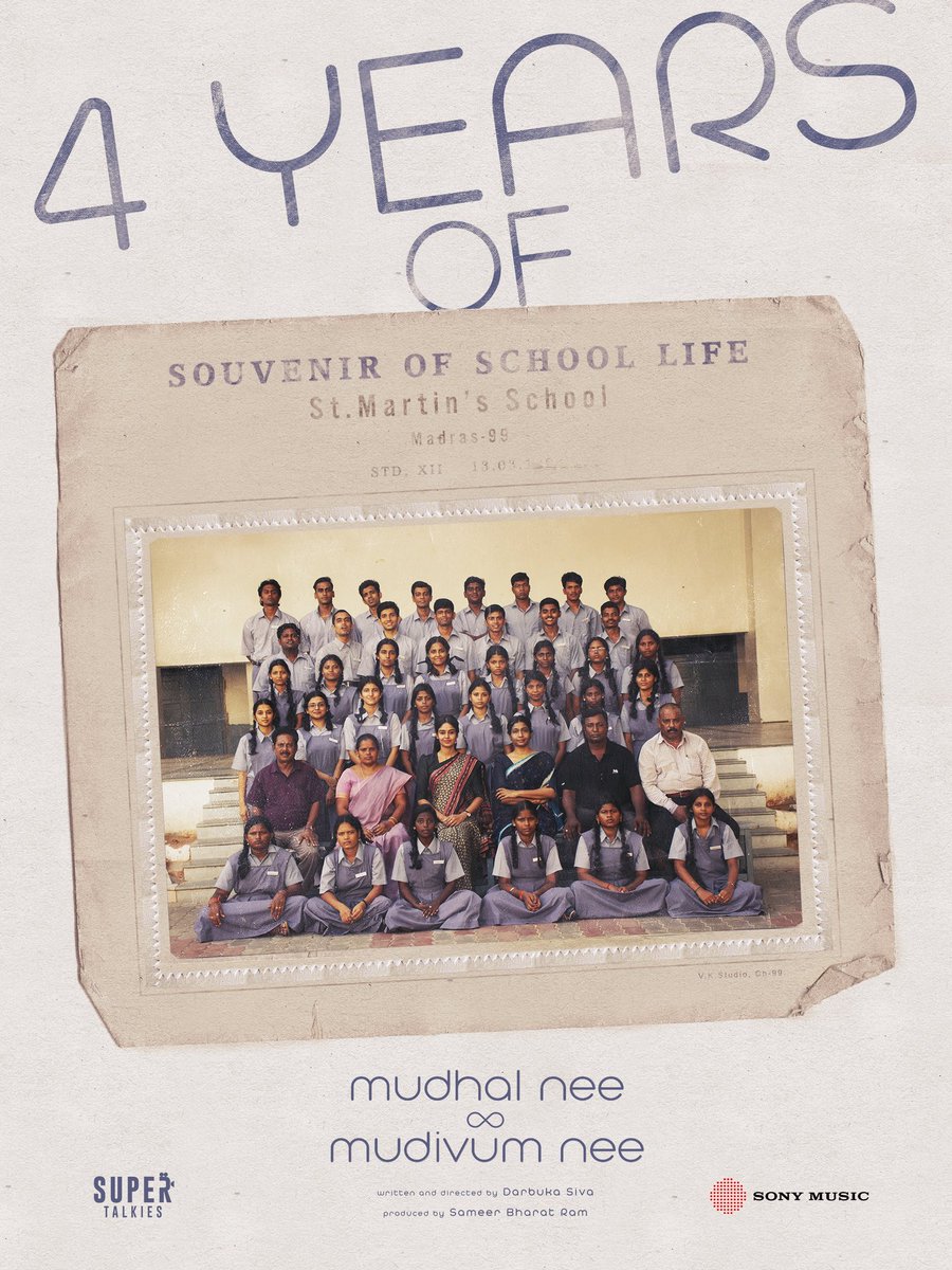 SonyMusicSouth's tweet photo. 4 Years and it’s always been #MudhalNeeMudivumNee ❤️✨
Let’s revisit this beautiful album now ✨
➡️https://t.co/ALMoWonOXJ
#MNMN #4YearsOfMudhalNeeMudivumNee https://t.co/yGQt75Rz3X