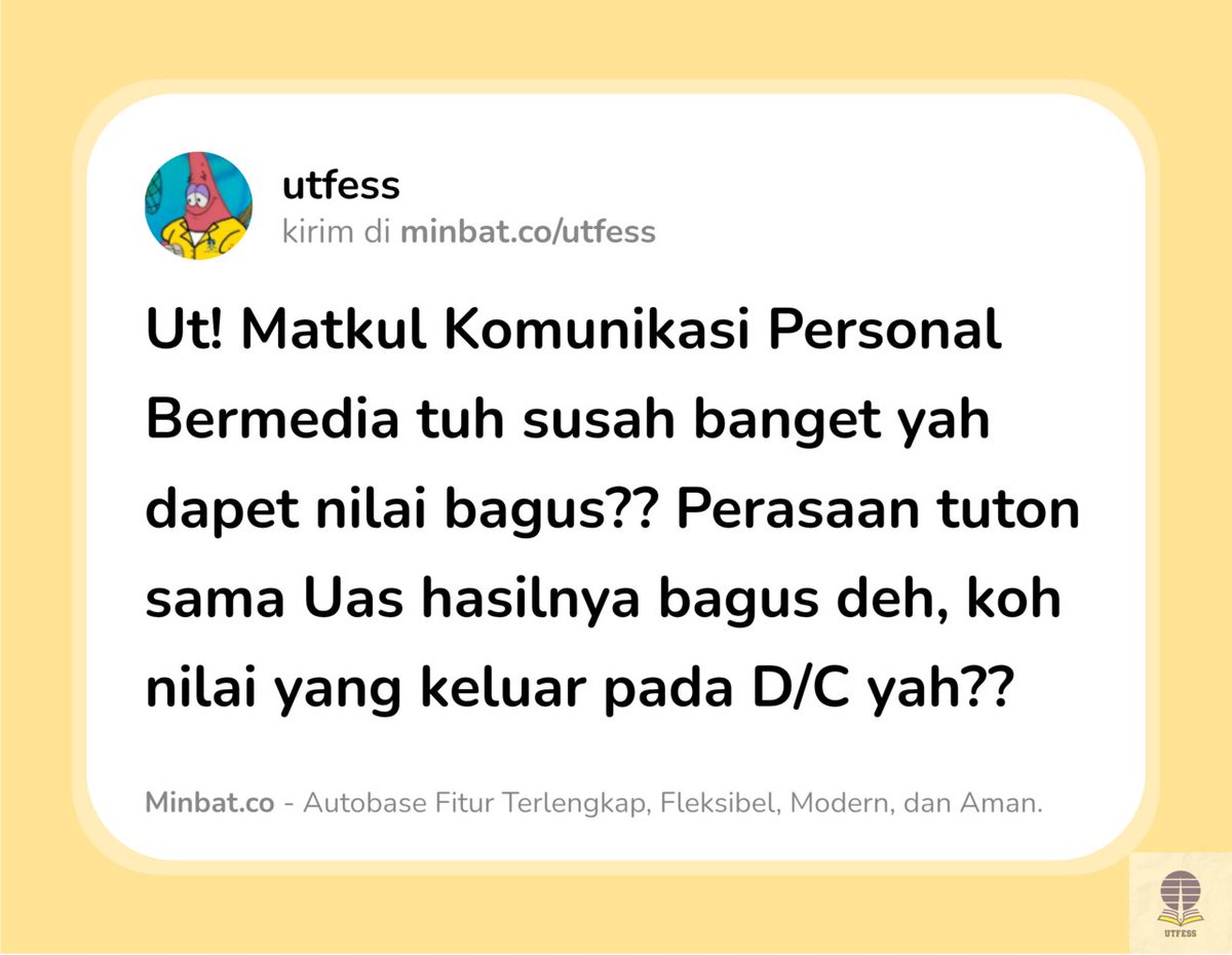 UTFESS | CEK PINNED 📌 tweet media