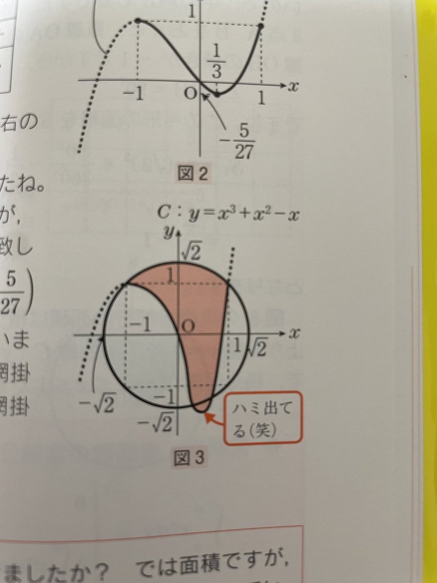 3次関数なのに明らかに点対称でないグラフになってるとこに笑いを感じる