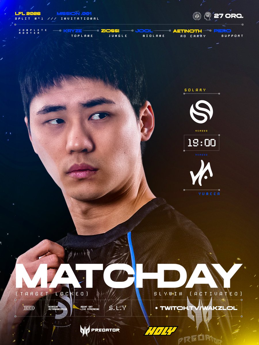 SolaryTV's tweet image. 🔵 LFL Invitational - Group Stage 

La LFL est enfin de retour, le début du bonheur 🥹

Pour rappel, la diffusion du match ne sera pas sur Solary mais bien sur la chaîne de Wakz.
🟨 twitch.tv/WakzLoL
🟦 19H00 - #SLYWIN