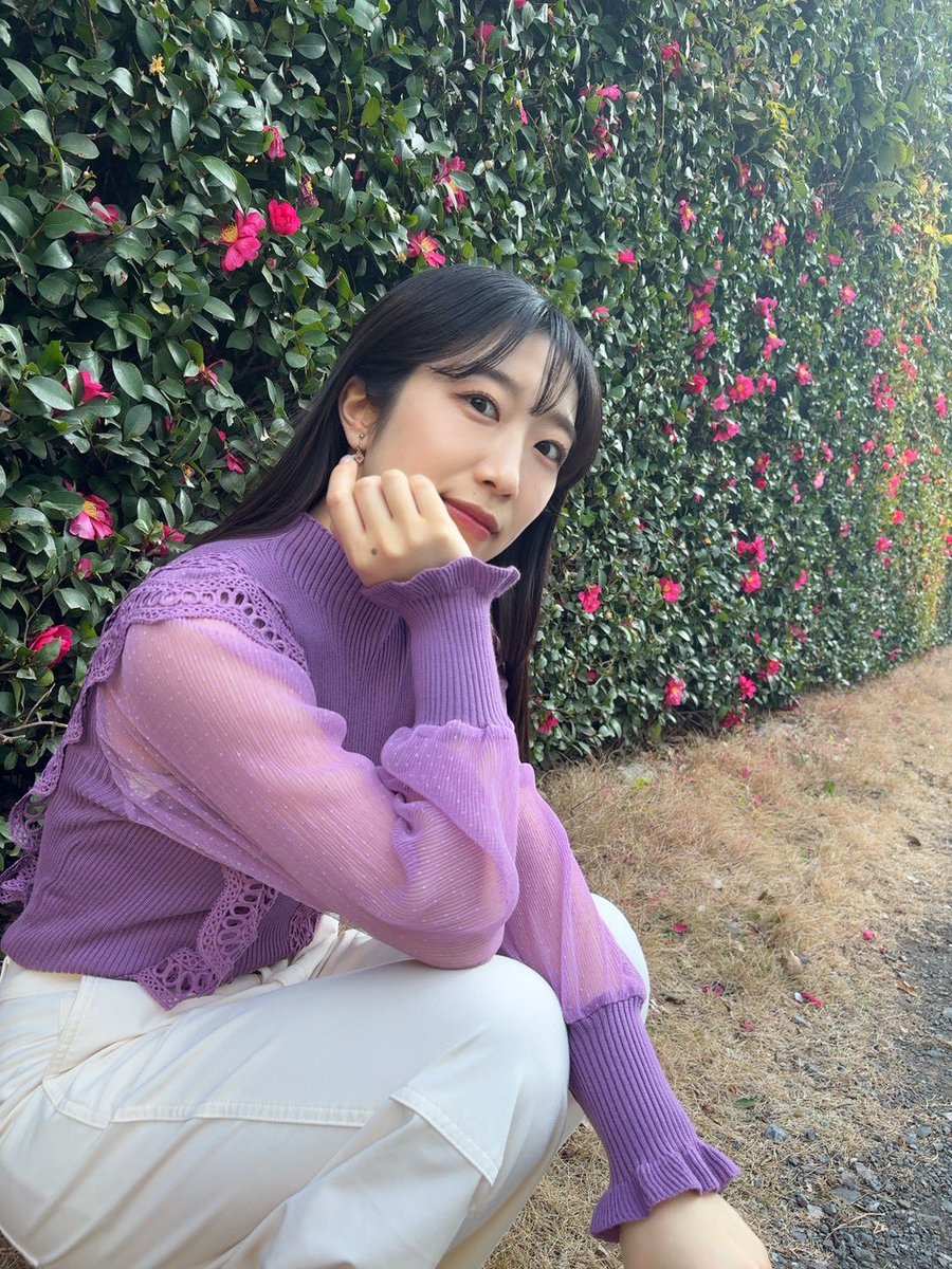 miyu_tsubuki's tweet image. おにゅうのニットどう？？

このカラー初めて着てみた♡

#2月生まれ
#アメジスト
#紫
#好き