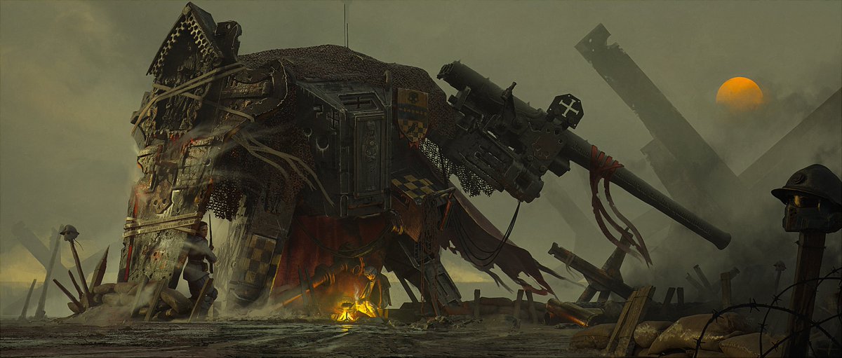 LionelSchramm's tweet image. Mud, Blood, Blessed Steel and a Cup of Liber-Tea 

@helldivers2  fan art