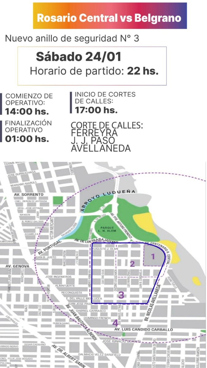 LT8am830's tweet image. #ElPrimero
Seguridad para los partidos en cancha de Central
"Estará habilitada la mano sur-norte de Avellaneda. Dentro de los anillos de seguridad está prohibido el consumo de alcohol desde 4 hs antes del partido"
@HerreraDiegoM, @SCyCRos
Vía @maxiklan
youtube.com/@laochoam830