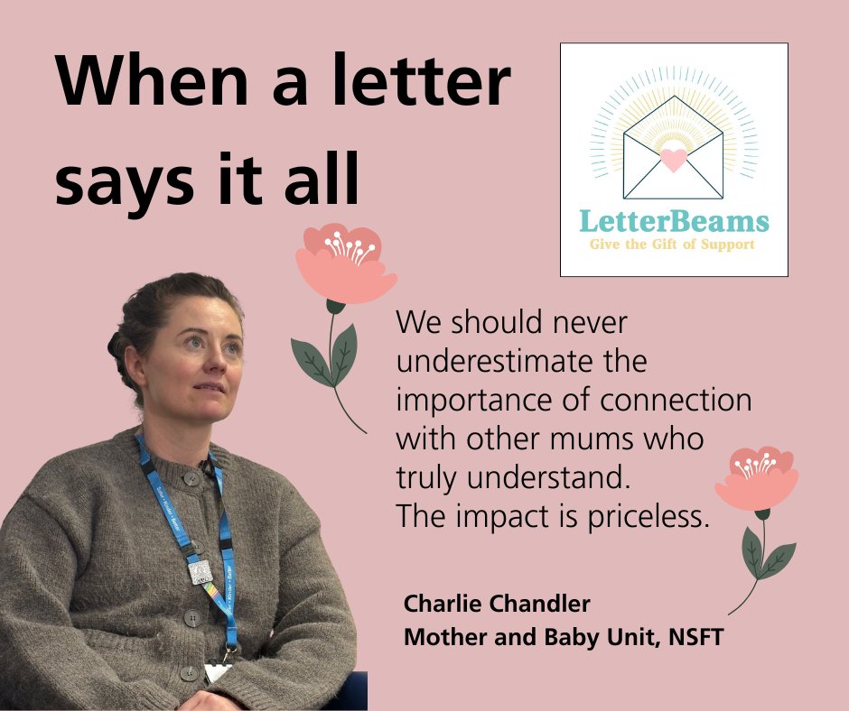 NSFTtweets's tweet photo. Tune into ITV Anglia news from 6pm tonight to see Charlie from NSFT’s mother and baby unit talk about how the team there is embracing the LetterBeams project to support and inspire new mums struggling with their mental health. https://t.co/f3w5n5KdGR