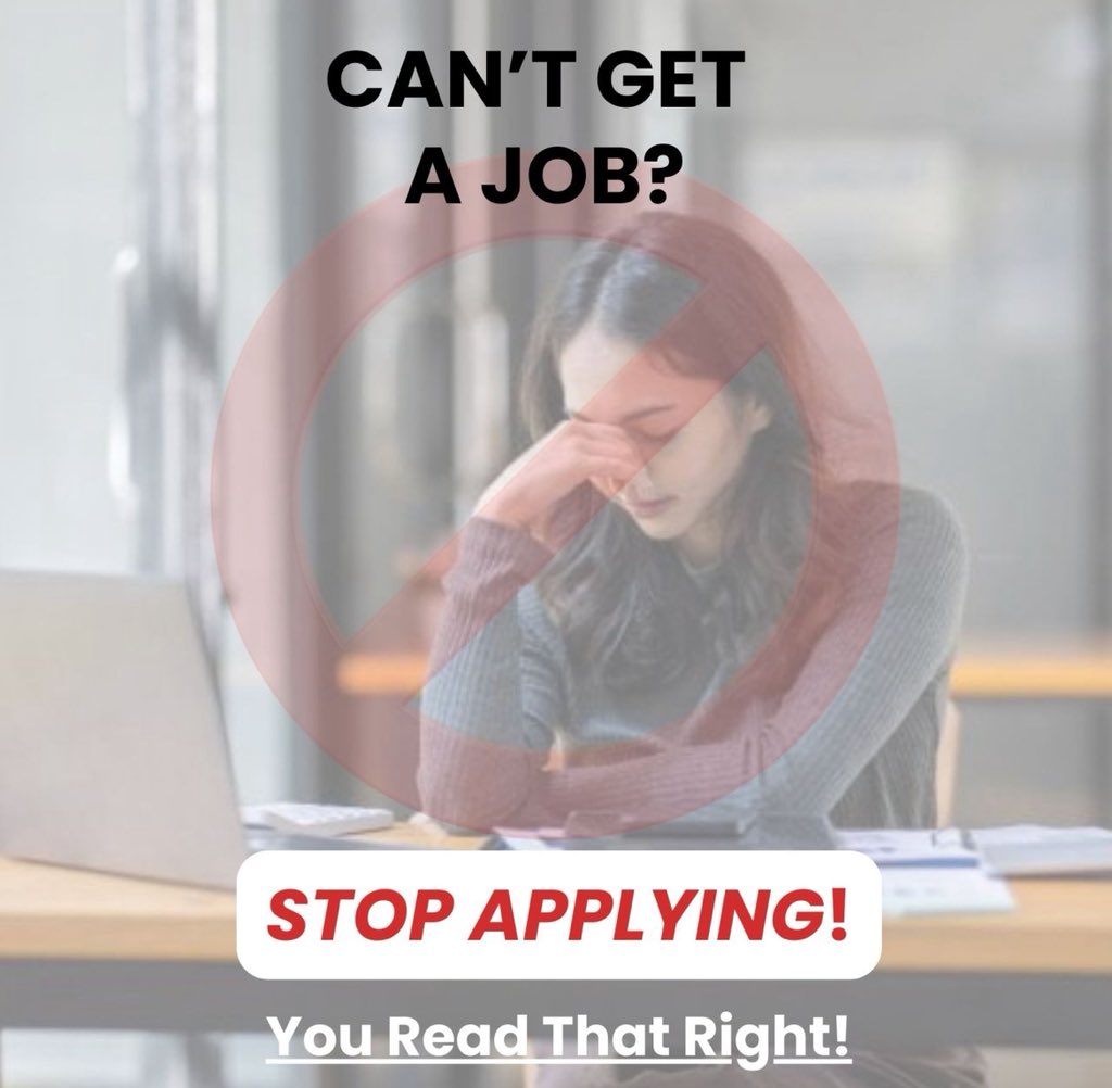 Sometimes the worst thing you can do to try and get a job...

Is actually apply for the job!

Makes no sense, right?

Or maybe it does. Read more here…

instagram.com/p/DTxexd-iKBn/…