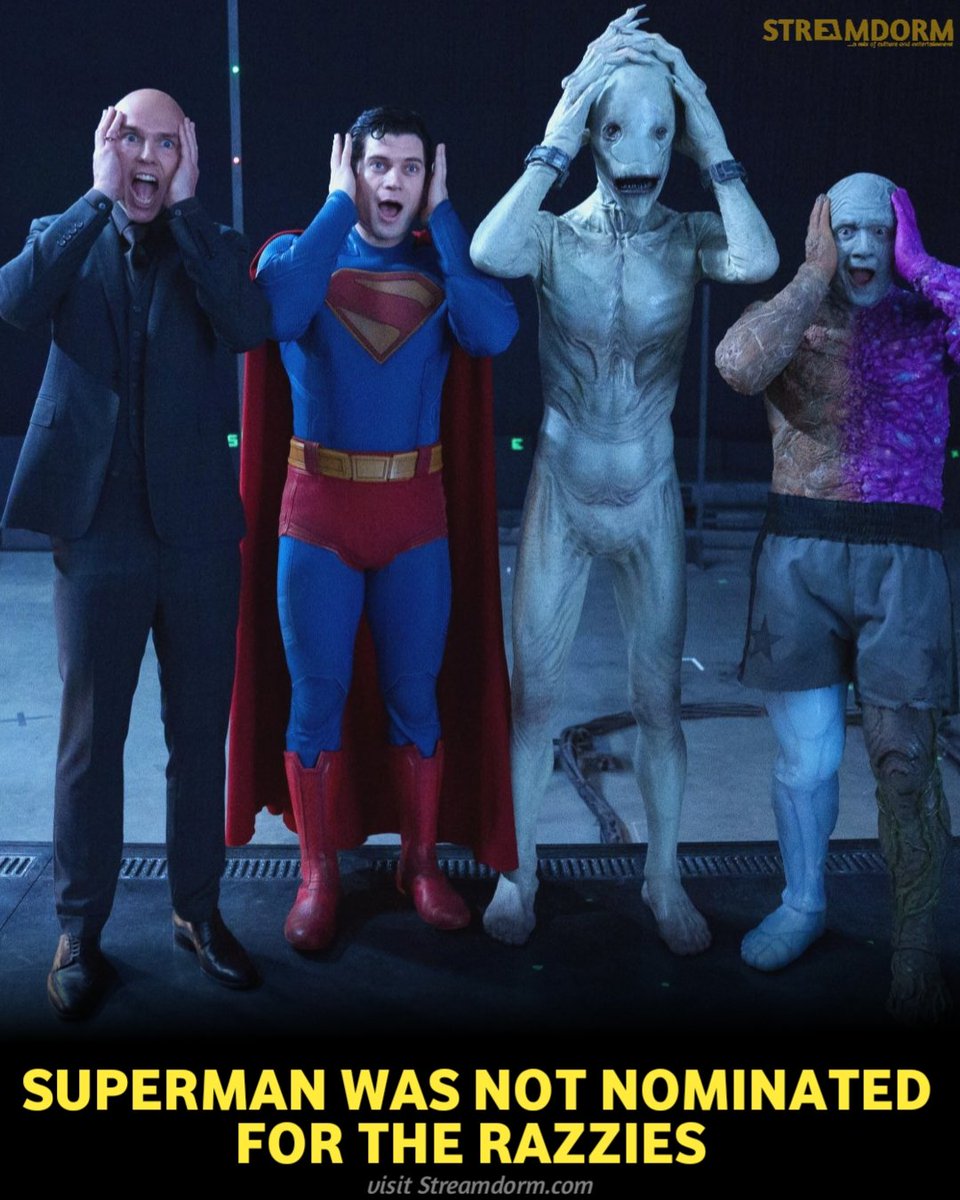 James Gunn Superman was not nominated for The Razzies