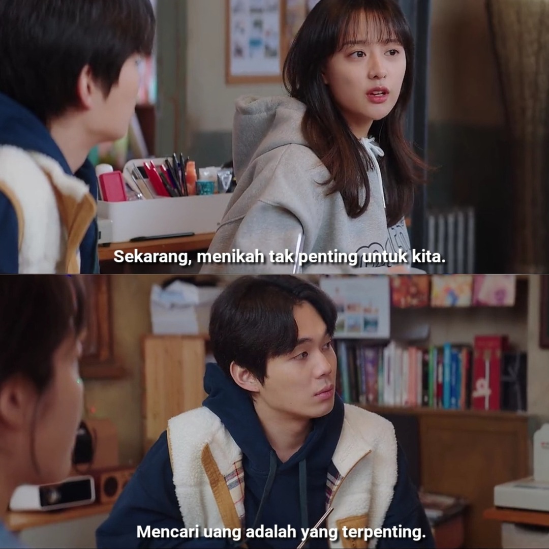 kdrama_menfess's tweet image. •kdm• in this economy + wni, ada benernya juga yang dibilang lee eun oh..