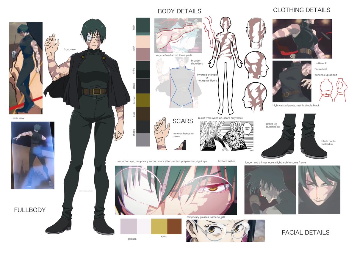reposting my maki zenin reference sheet cause im expecting lots of fanart from everyone after tomorrow