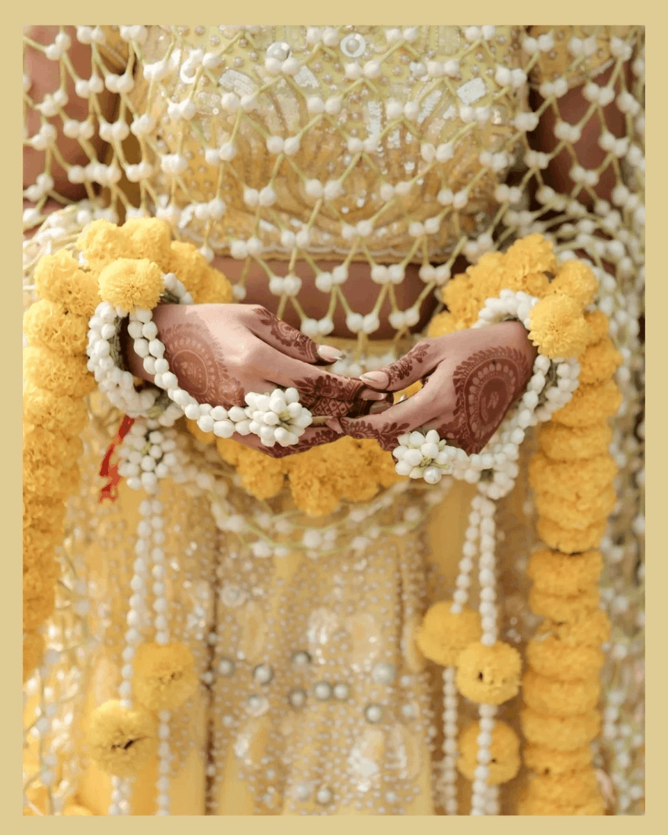 TheyaadeinFilms's tweet photo. Soaked in turmeric, showered in flowers, and completely drenched in love. 🌼✨

Tushar and Nandini’s Haldi was a literal floral storm of laughter, madness, and pure joy. Watching these two get showered with petals (and a whole lot of love) was the highlight of our day! https://t.co/NuPbA6yEqe