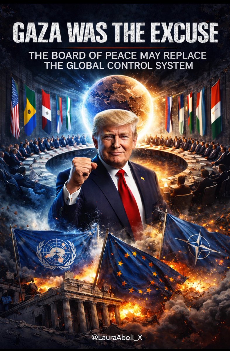 LauraAboli_X's tweet image. What if Gaza is just the trigger?

The more I look at Trump’s Board of Peace, the more I struggle to believe that this is really just about Gaza.

Yes, Gaza is the immediate context, the humanitarian justification, the event that allows something like this to be formally created,