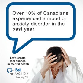 It’s #BellLetsTalk Day!

Today, let’s take a moment to remind ourselves and others:

•  It’s okay to not be okay
•  A small check-in can make a big difference
•  You’re not alone

Taking a moment can lead to a meaningful connection.