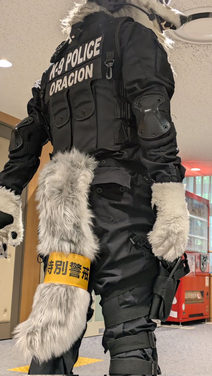 K9_POLICE's tweet image. 去年から尻尾に特別警戒を巻いているのだけど、誰も気づいていない悲しみ。
