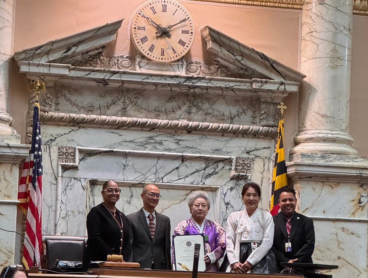 Honored to celebrate Korean American Day at the Maryland House 🇰🇷🇺🇸
Proud to recognize the rich history, culture, and contributions of the Korean American community that strengthen our state every day.
#KoreanAmericanDay #AAPI #Maryland
