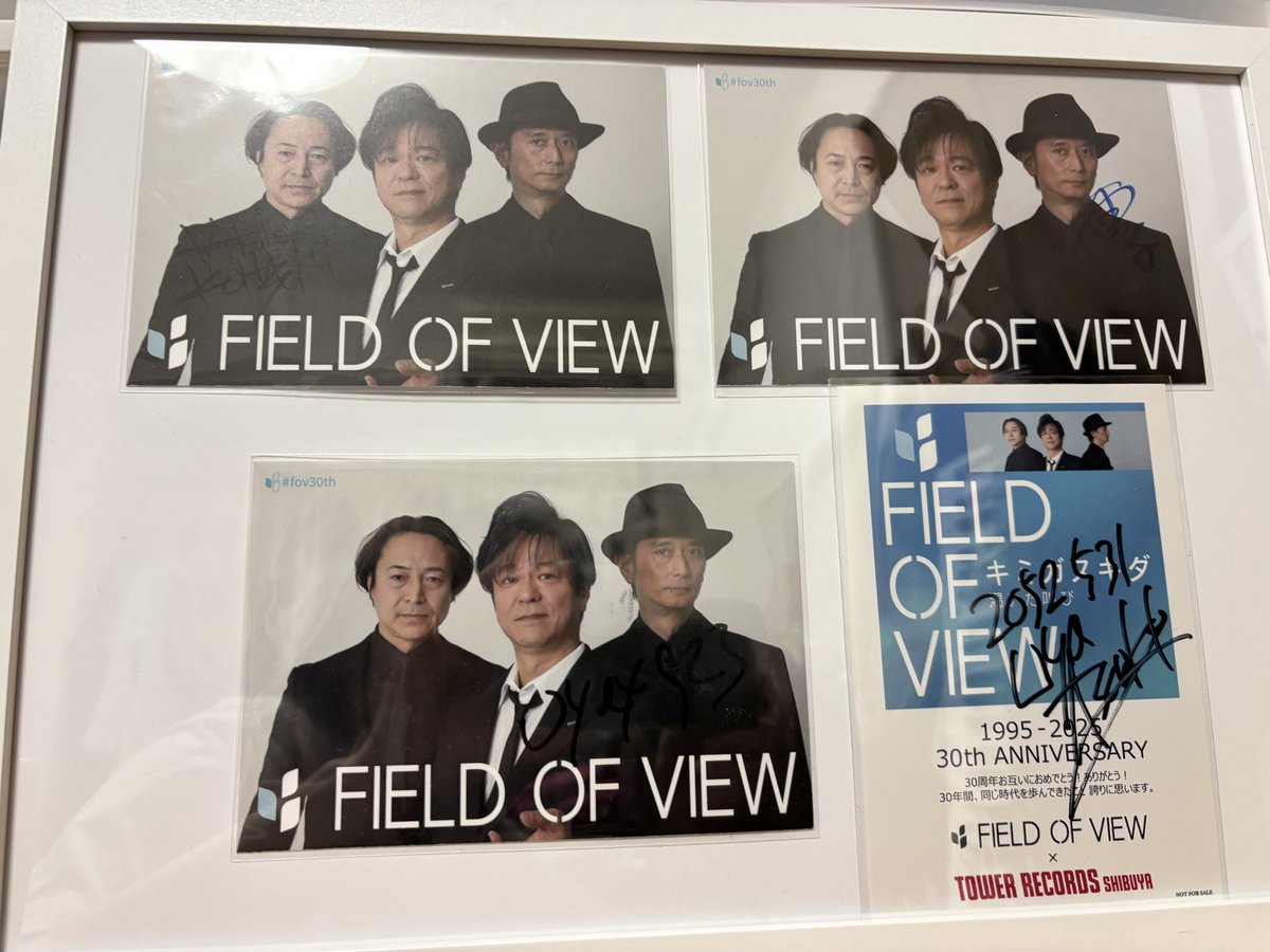 ずっと大切にしまっておいたFIELD OF VIEWのサイン入りフライヤーと