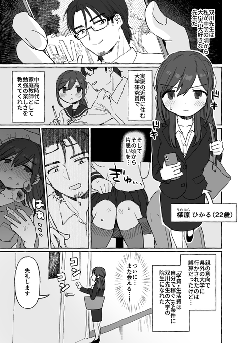 私の元家庭教師の大学研究員さんのことが大・大・大好きな件(全6p 1/2) 