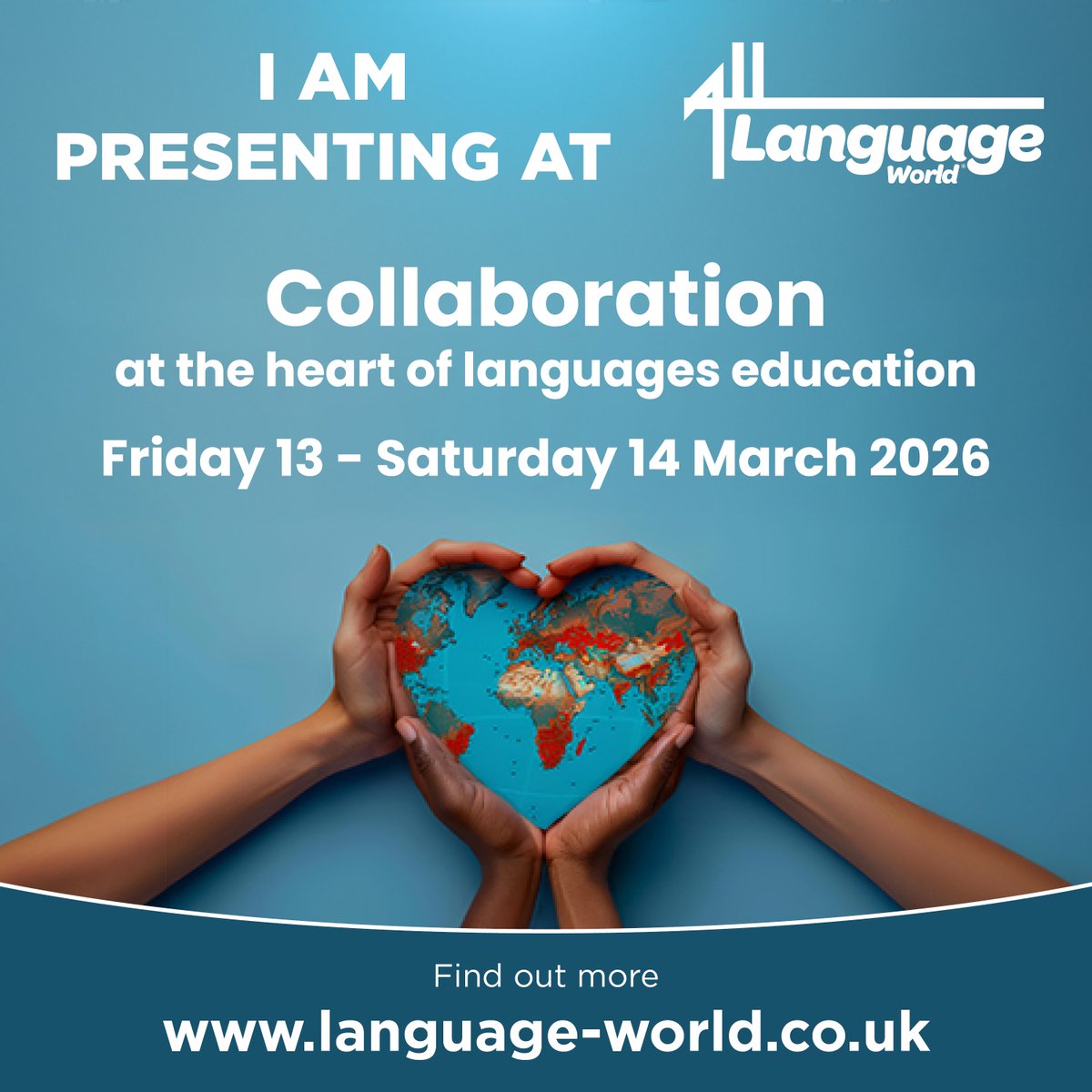 CET_Institute's tweet photo. We're excited to announce that our Specialist MFL Teachers, @CIWoodward &amp; @MMassey_Kinder, are presenting at #LanguageWorld2026 They'll be sharing Sing to Speak: Inspiring Pupils with AI Songs. Make sure to book on: https://t.co/XSyqyCeQfc https://t.co/NWQEmTbbpS
