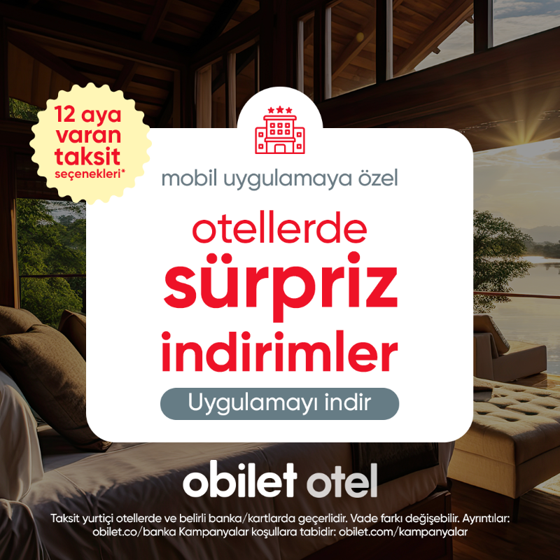 obilet's tweet photo. obilet ile otel rezervasyonu çoook kolay, çoook avantajlı!💫 

20.000’den fazla otelden dilediğini seç, sürpriz indirimlerle rezervasyonunu yap.