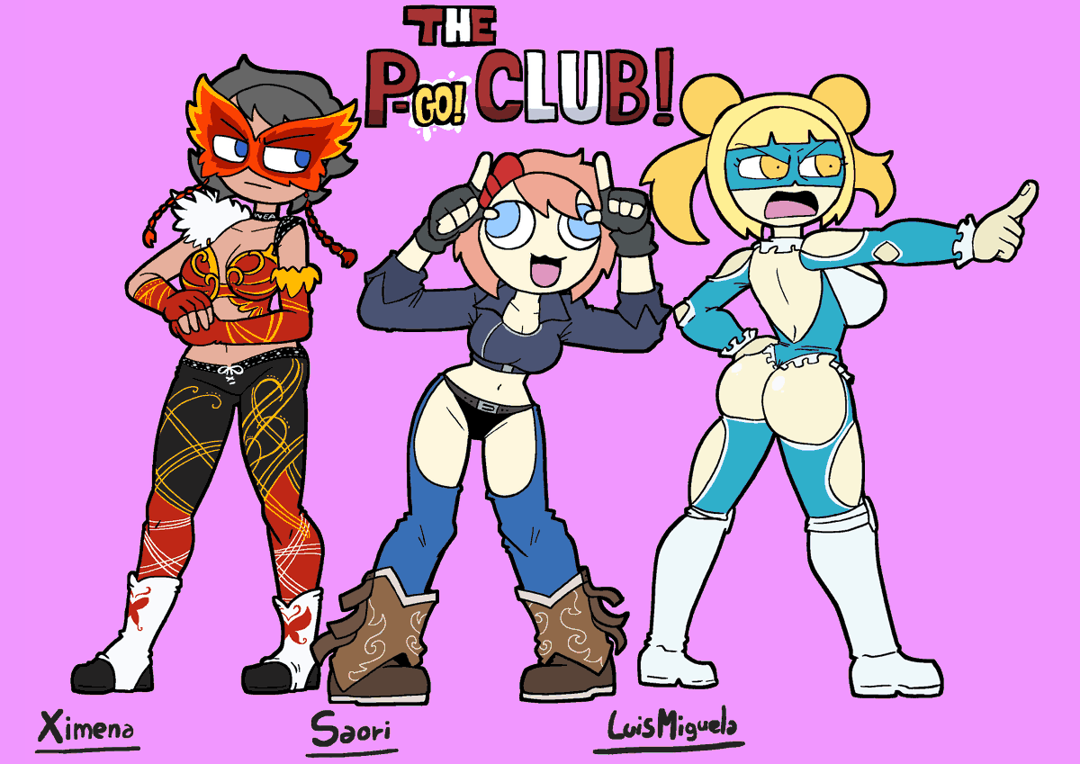 #PClub #LuchaLibre #Fanarts #PclubFanart <a href="/Gbt_Studios/">Garabato Studios</a> 

Continuando con la temática de Lucha Libre, en esta Ocasión tenemos algunas de las Chicas del P-Club
Ximena del Club Ch como Lisa Hamilton 
Saori como Angel y
LuisMiguela como Mika Rainbow