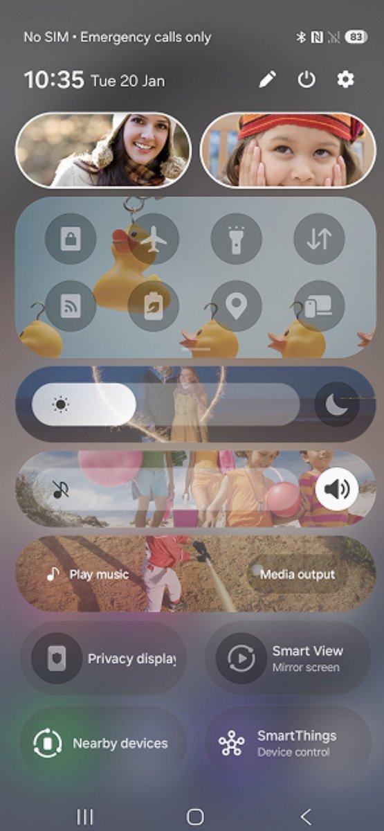 riXtakes's tweet image. Customization just went to a whole new level with One UI 8.5. 
You can now add custom images to individual tiles in the Control Center. 
Is this the ultimate personalization or is it just unnecessary clutter? 
What do you think—Fire 🔥 or Overkill ❌?
#TechNews #Customization #UI