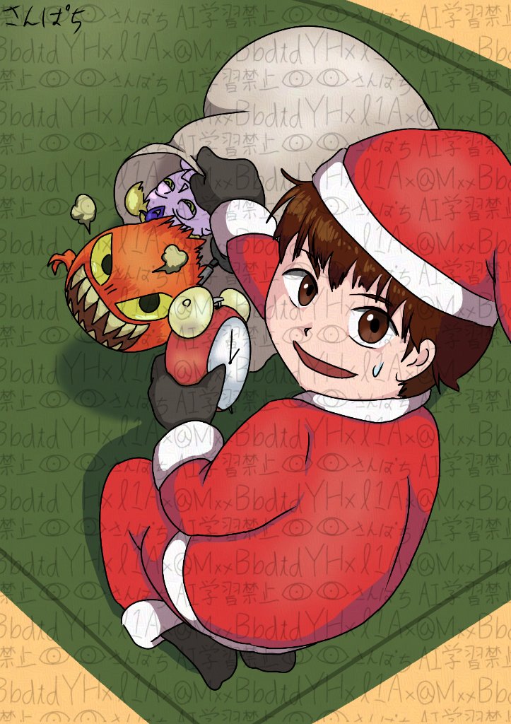MxxBbdtdYHxl1Ax's tweet photo. おまたせしました。（激遅）
いたずらグッズを詰めようとしたところを見られたパロムサンタです。
いろいろあって遅くなり申し訳ないです。いつもの通りウォーターマークなしはDMで https://t.co/LE1y9C27aA