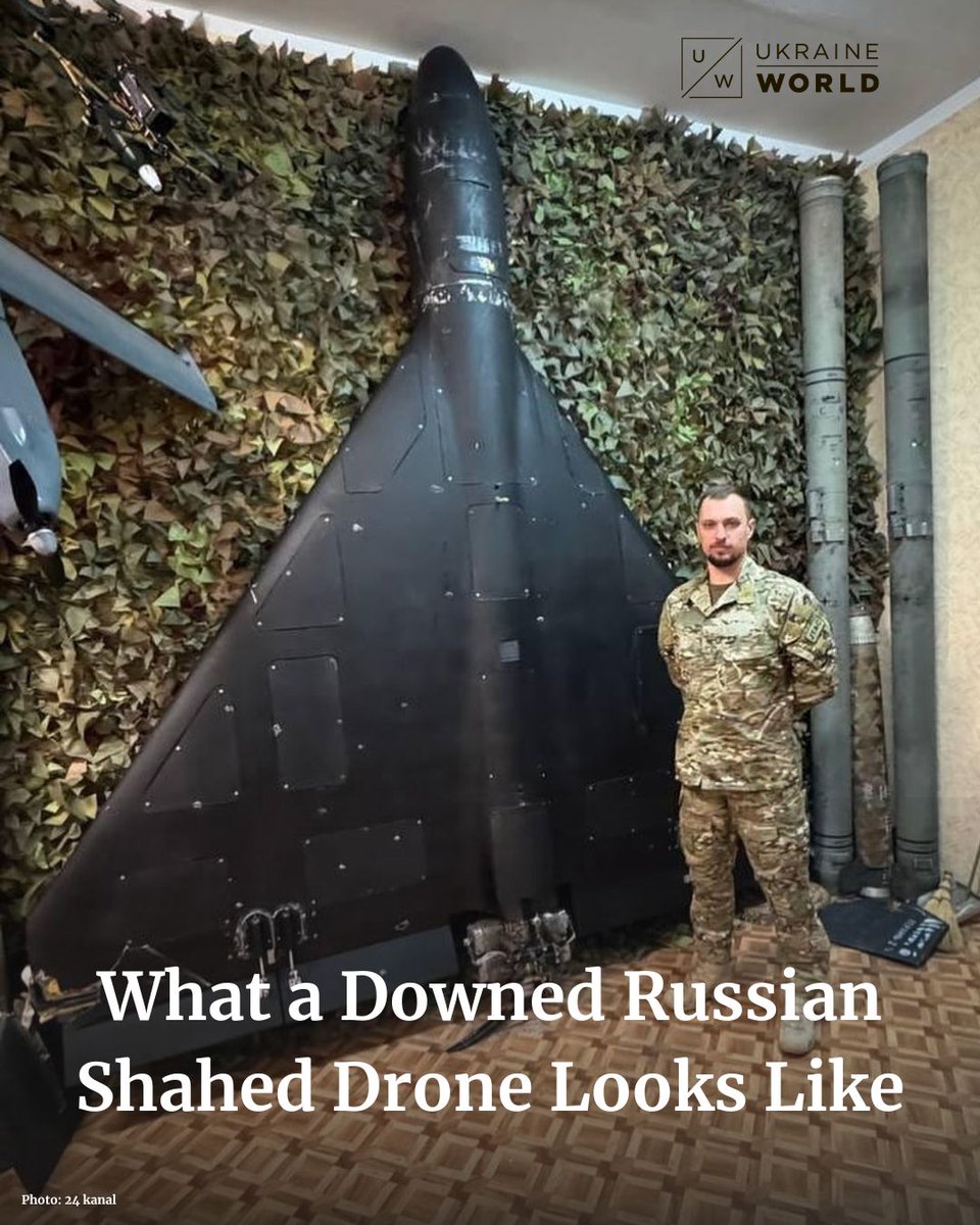 In #Davos, at the World Economic Forum, #Ukraine was not allowed to display what the Russian drone that attacks the country every night looks like. 

So we decided to show you the #Russian weapons that are used to kill Ukrainians.
This is not a small drone for catching beautiful