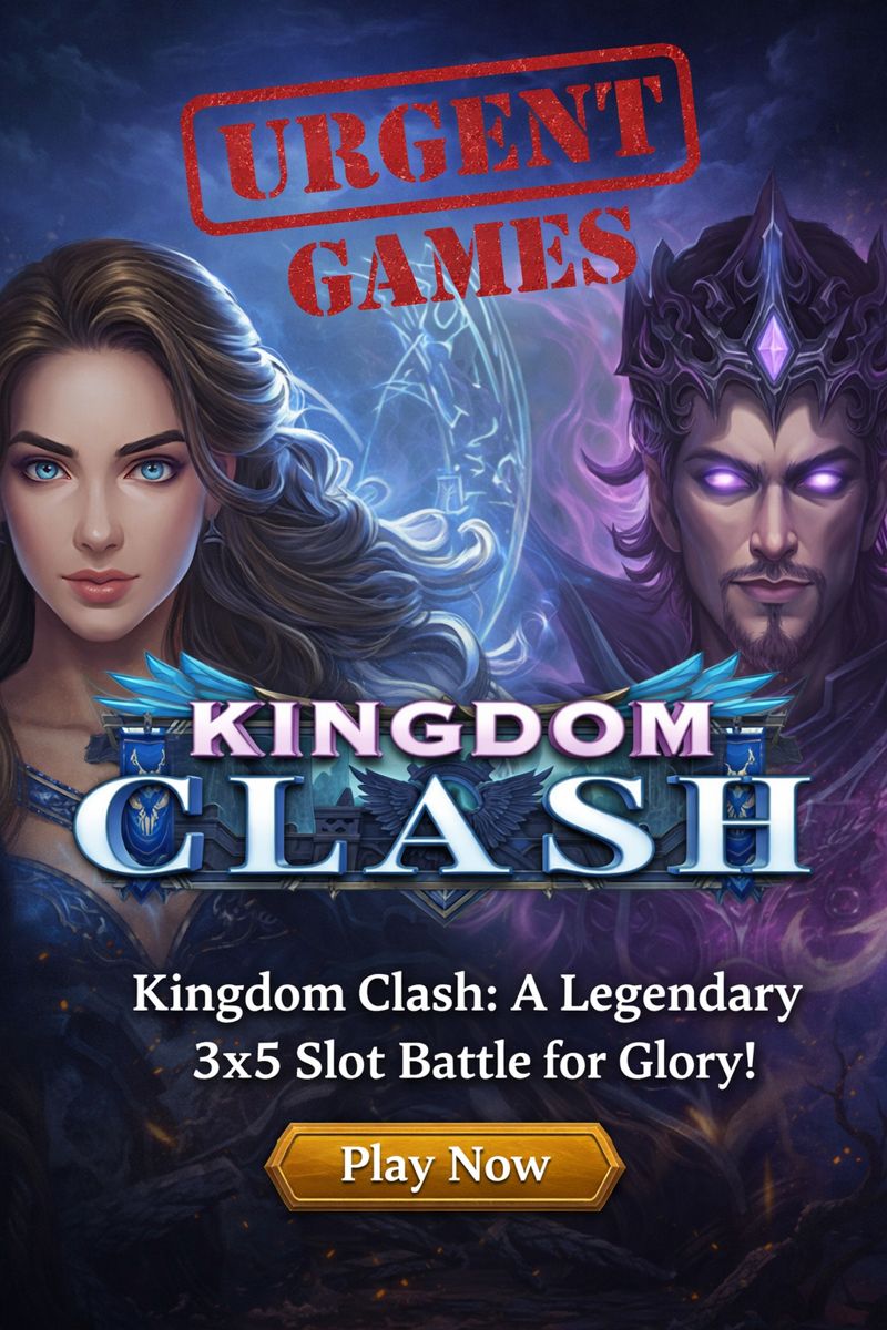 ⚔️ Kingdom Clash – A legendary 3×5 slot battle for glory! 👑
Heroes rise, magic reigns, and epic rewards await.
✨ 20 Paylines
🧙 Epic bonus features
🎵 Cinematic fantasy soundtrack

📅 Nov 20, 2025
🎮 3×5 Slot
🔗 Play Now: Kingdom Clash
#KingdomClash #SlotGame #FantasyGaming