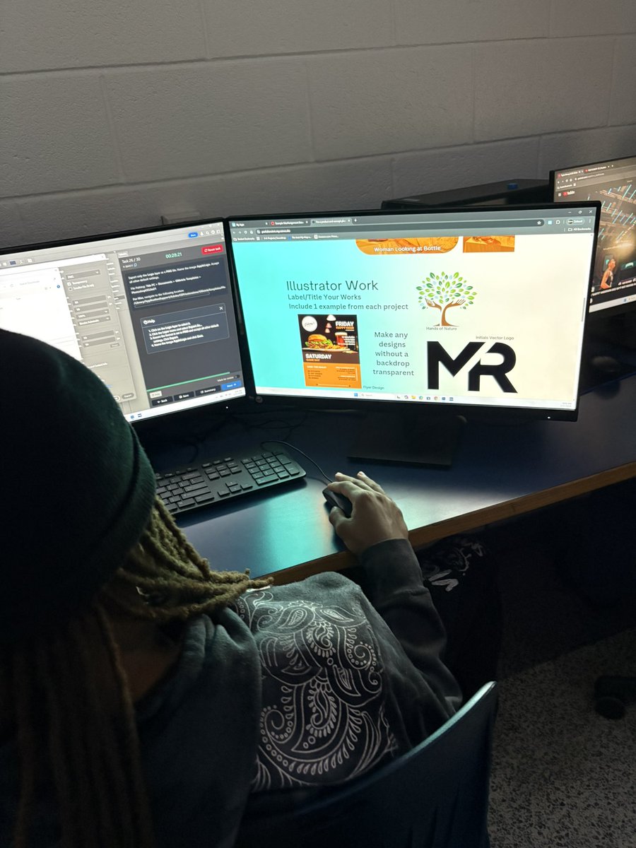 STEMAcademyLHS's tweet image. Students in Mr. Benson’s STEM Communications class develop their portfolio to showcase all they’ve learned with @Photoshop and @AdobeDesign Illustrator work this semester.  Our @LandstownEagles are developing skills to help them after they leave the Nest. #futurefocused