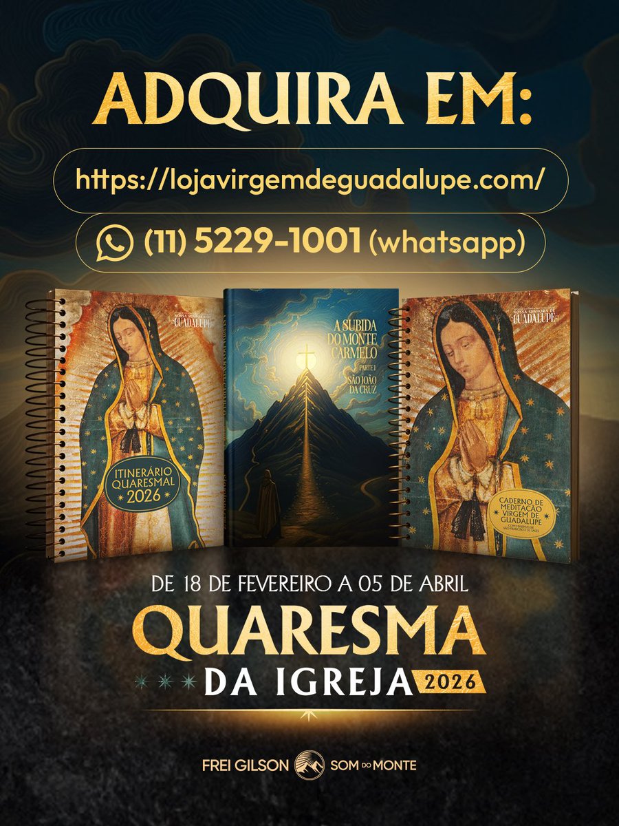 FreiGilsonCMES's tweet photo. Está chegando a Quaresma 2026. De 18/02 a 05/04, faço um convite: rezar conosco o Santo Rosário, de segunda a sábado, às 4h da manhã (horário de Brasília), diante do Santíssimo. Um tempo de conversão e graça. Transmissão aqui no X e nas minhas redes. Você topa esse propósito? https://t.co/t69BmnvdT2