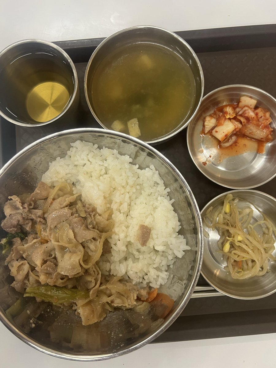 iinekure_'s tweet photo. 学食フェアで初めて韓国料理のプルコギを食べたけど、物価高で減りゆく学食の中でもそこそこの量の米と具材が入ってて、味も日本人が食べやすい感じで美味しかった https://t.co/pxVi2QvgBq