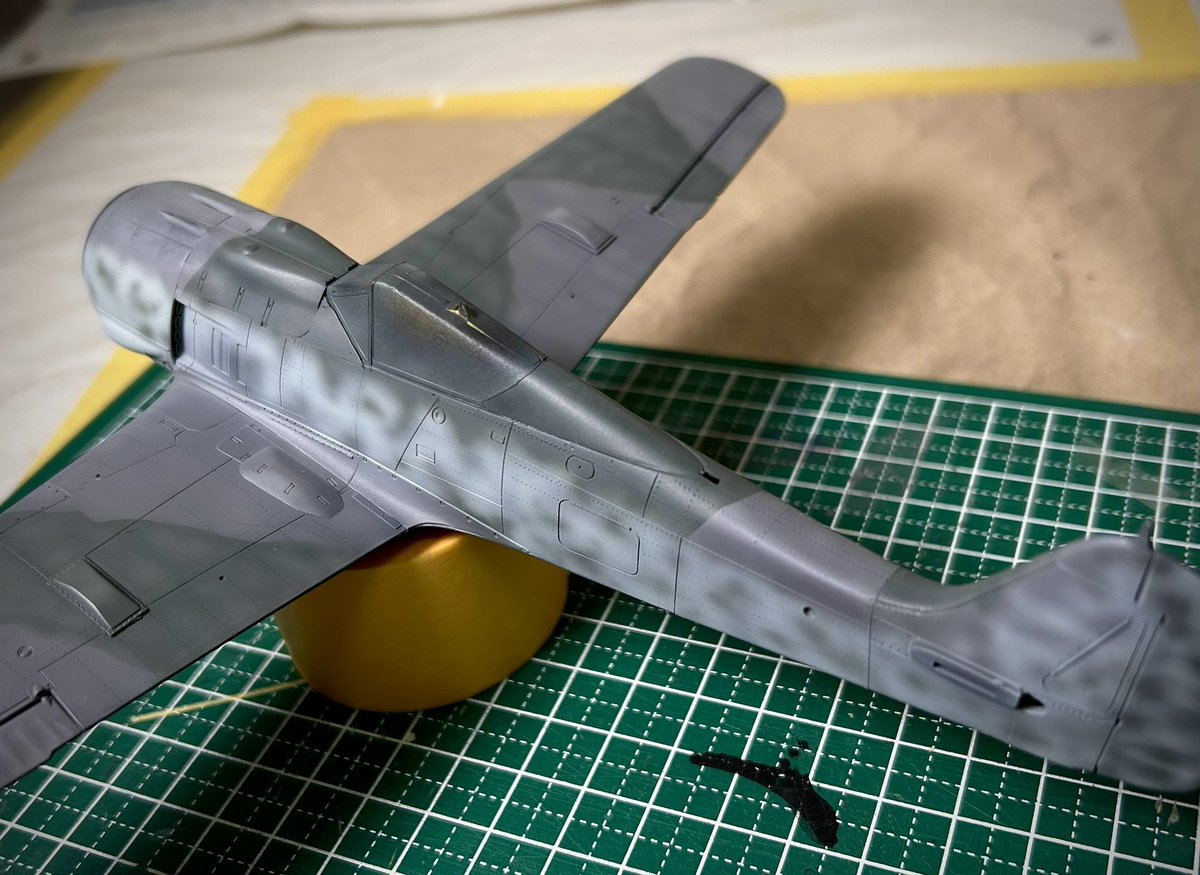 本日の模活　その3
こういうのは、早めに戻しておくのが正解だね👍

#Fw190Tam