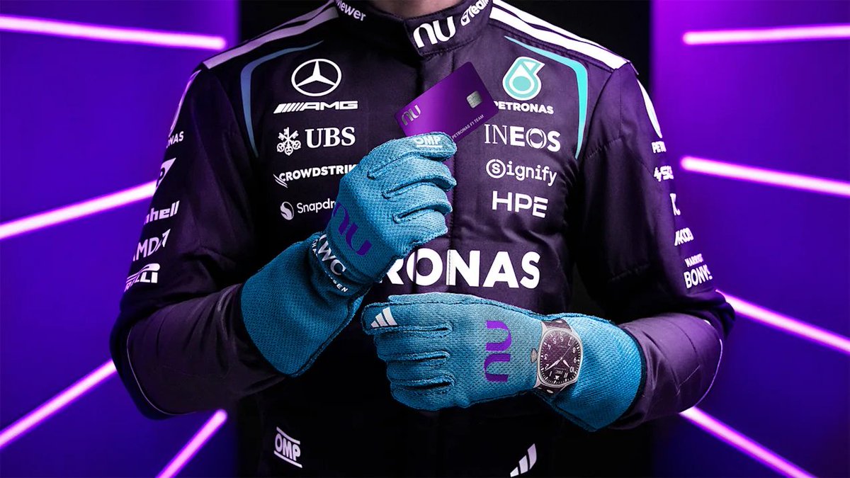 MercedesAMGPCF1's tweet photo. 🚨 @nubank is the team’s new sponsor 

- Multi-Year Global Partnership https://t.co/zFzbnbaRoI