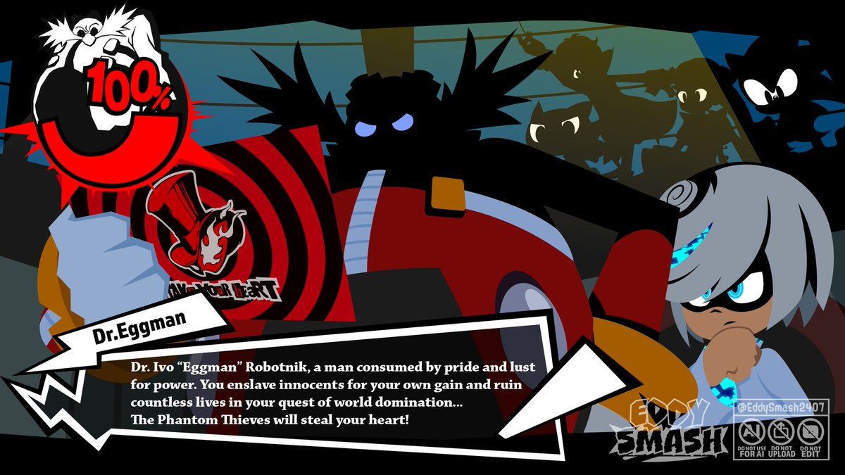 EddySmash2407's tweet image. Eggman received a calling card from The Phantom Thieves!! 🌀🎭💥

#Sonic #SonicTheHedgehog #DrEggman #Sage #SageRobotnik #Persona5 #Persona5Royal