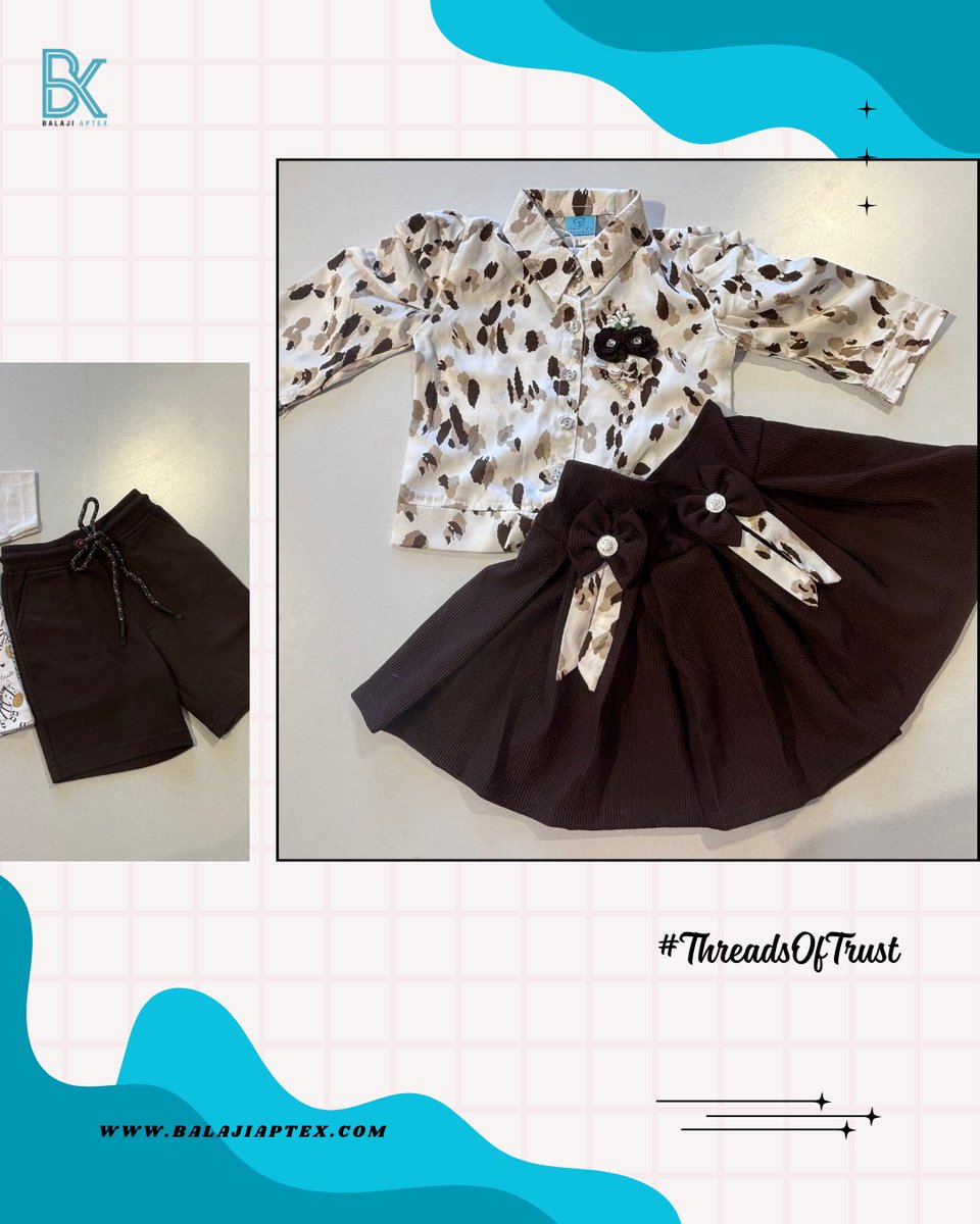 BalajiAptex's tweet photo. Little styles, big comfort, crafted for everyday play and lasting smiles.
#threadsoftrust
DM us for bulk orders
Website - https://t.co/tMdKAQKwxZ
E-mail - sales@balajiaptex.com
Contact - 9109891165/9753423618
#clothing #manufacturing #garments #textiles #Indore #BalajiAptex #Kids https://t.co/uKIFrt809o