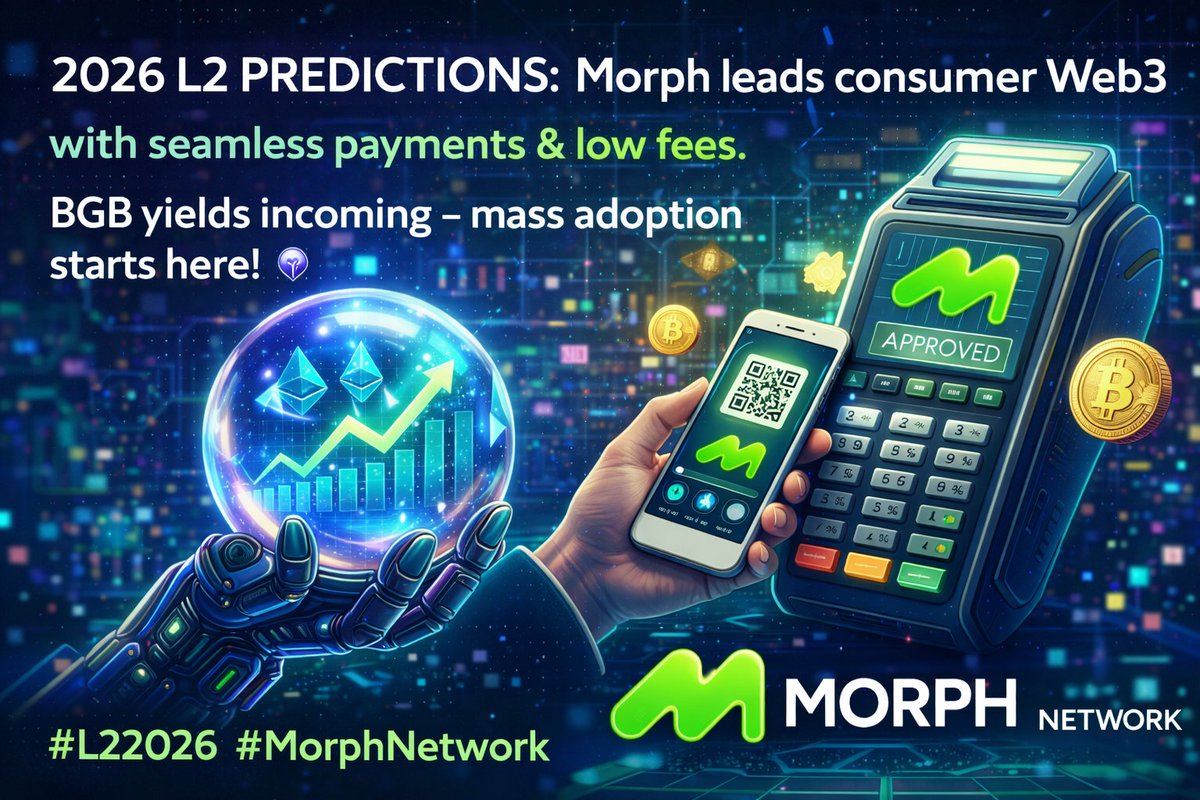 Hazelrajjput's tweet image. 2026 L2 predictions: Morph leads consumer Web3 with seamless payments &amp;amp; low fees. BGB yields incoming – mass adoption starts here! 🔮 
@MorphNetwork
#L22026 #MorphNetwork