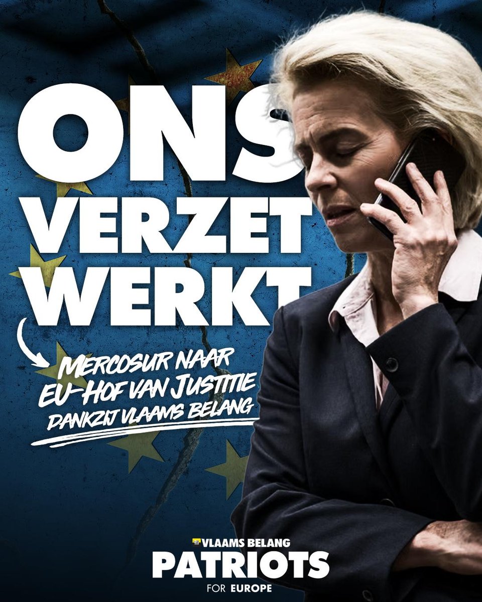 TomVandendriese's tweet photo. Von der Leyen naar Europees Hof van Justitie. Dankzij Vlaams Belang https://t.co/62oa3GOsIn
