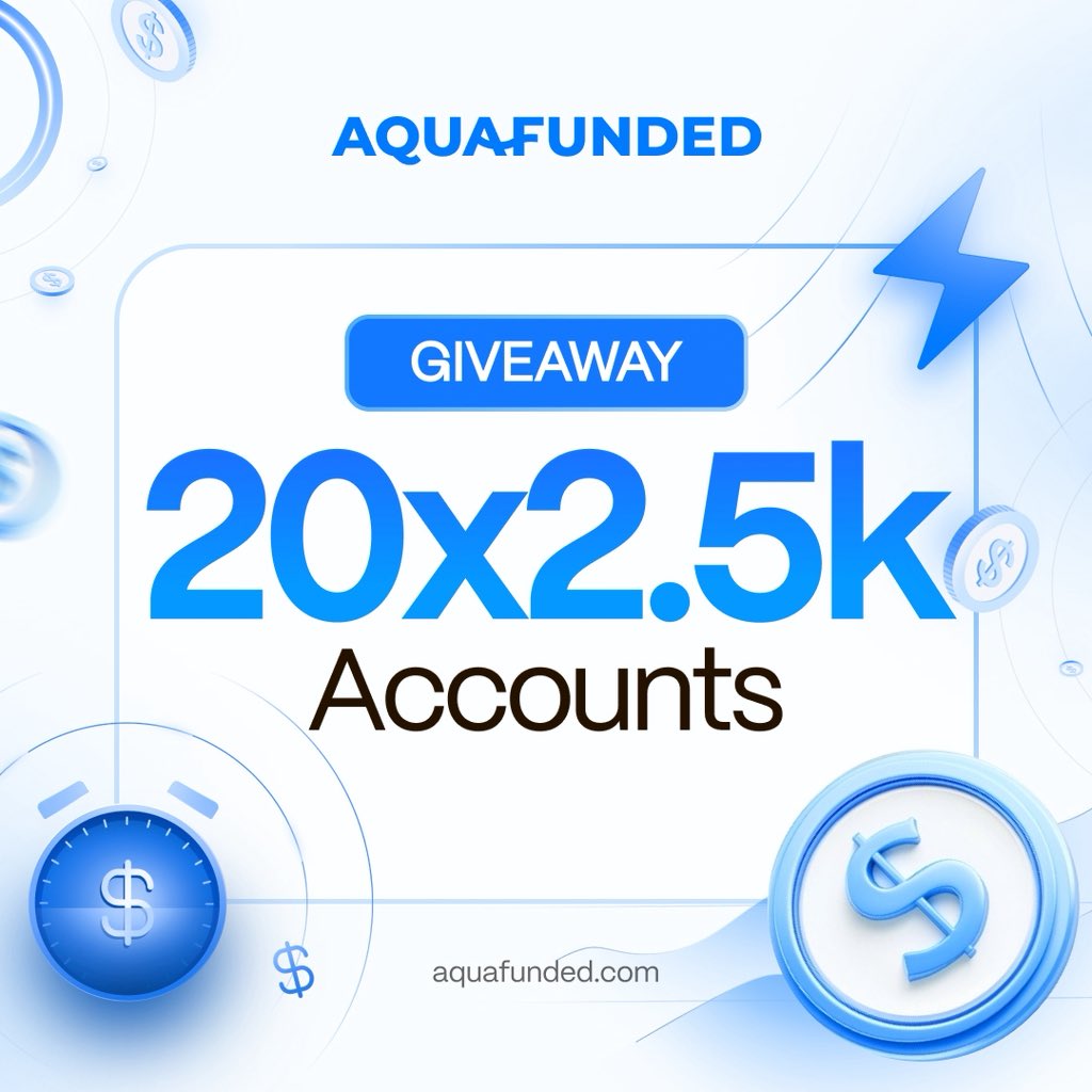 Wow… 20,000 followers. What a way to start the year 🌊👏

To thank all of you, I’m giving away
20 × $2,500 AquaFunded accounts 🎉

How to enter 👇
1️⃣ Like + Retweet my previous tweet
2️⃣ Comment under that tweet with your favourite Aqua Elite bonus
3️⃣ Follow <a href="/LewisAquaFunded/">Lewis Morton</a> &amp;