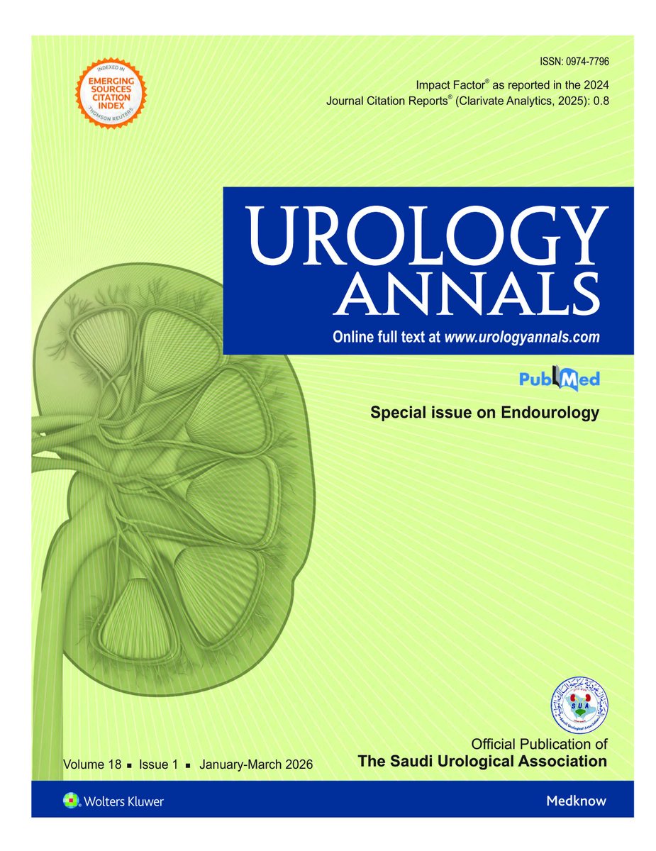 UrologyAnnals's tweet photo. The January 2026 issue is now available. The Jan-Mar 2026 - Volume 18 - Issue 1 https://t.co/qCgMf5iXDw

The complete PDF link is available here: https://t.co/rVJkmH1evh https://t.co/E3N02AWfhE