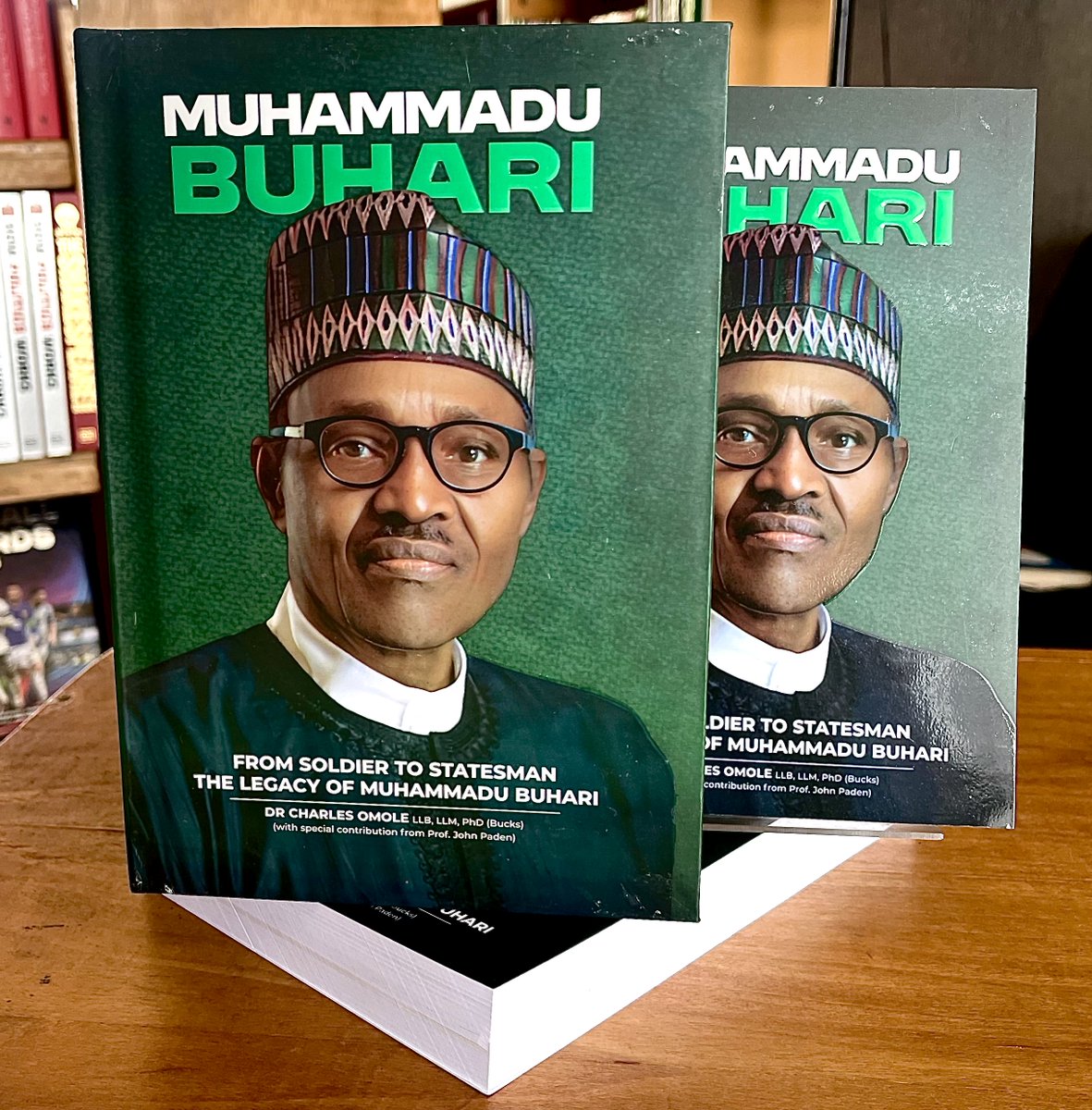 Muhammad Buhari:From Soldier To Statesman by Dr Charles Omole N20,000(PB),N30,000(HB) 
This Buhari family endorsed biography aims to provide a comprehensive,personal,yet honest account of President Buhari’s tenure,focusing mainly on His legacy &amp; recognising the obstacles he faced
