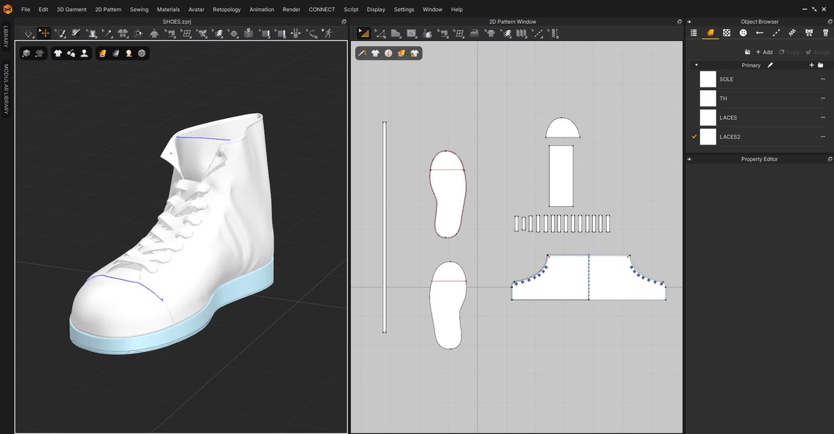 Marvelous designer session of the day 👨‍💻

Shoe modeling for an upcoming project 😎