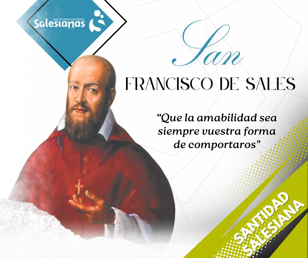 ¡Ser buena persona nunca pasa de moda!

Hoy celebramos el día de San Francisco de Sales, patrón de nuestra familia salesiana. Maestro de paciencia y bondad, nos inspira a educar desde el corazón. Que su legado nos ayude a acompañar a nuestros jóvenes con alegría.

#Confía