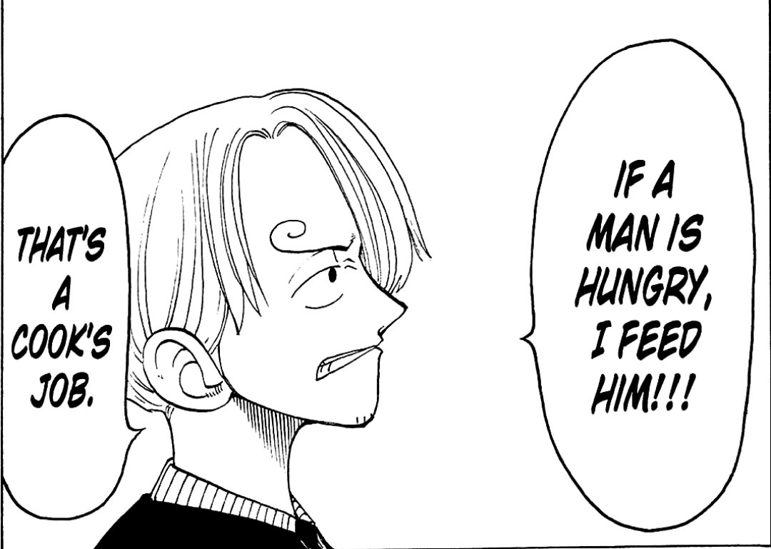 whirlysanji's tweet image. i feel like what some people don't get is that wci worked because it was never supposed to be a rewriting of sanji... instead it was always meant to be a love letter to his character, building on things that already existed and tying up loose ends. that's why its so dear to me ☹️