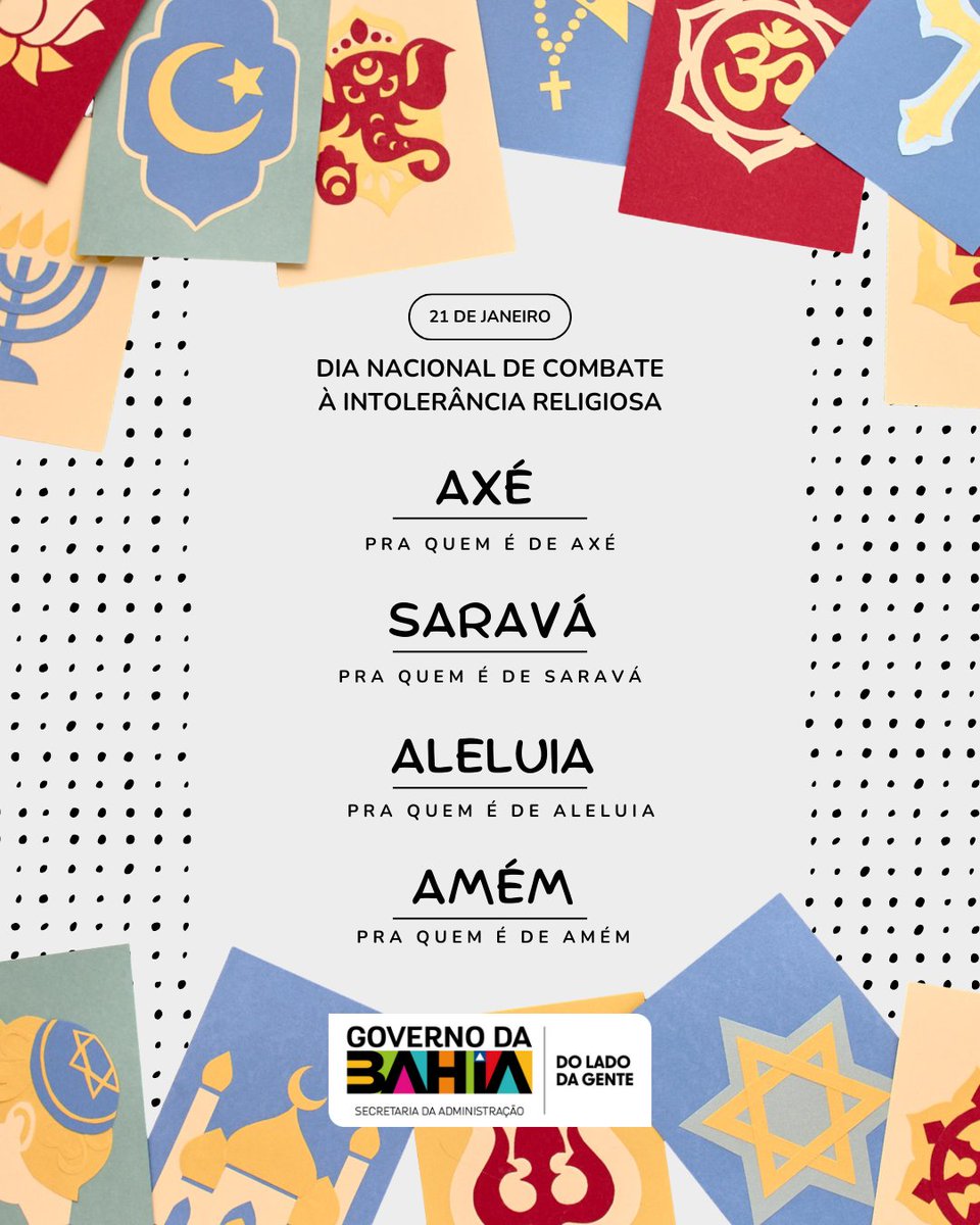 saebgovba's tweet image. 🕊️ Respeitar a fé do outro é afirmar o direito de todos.