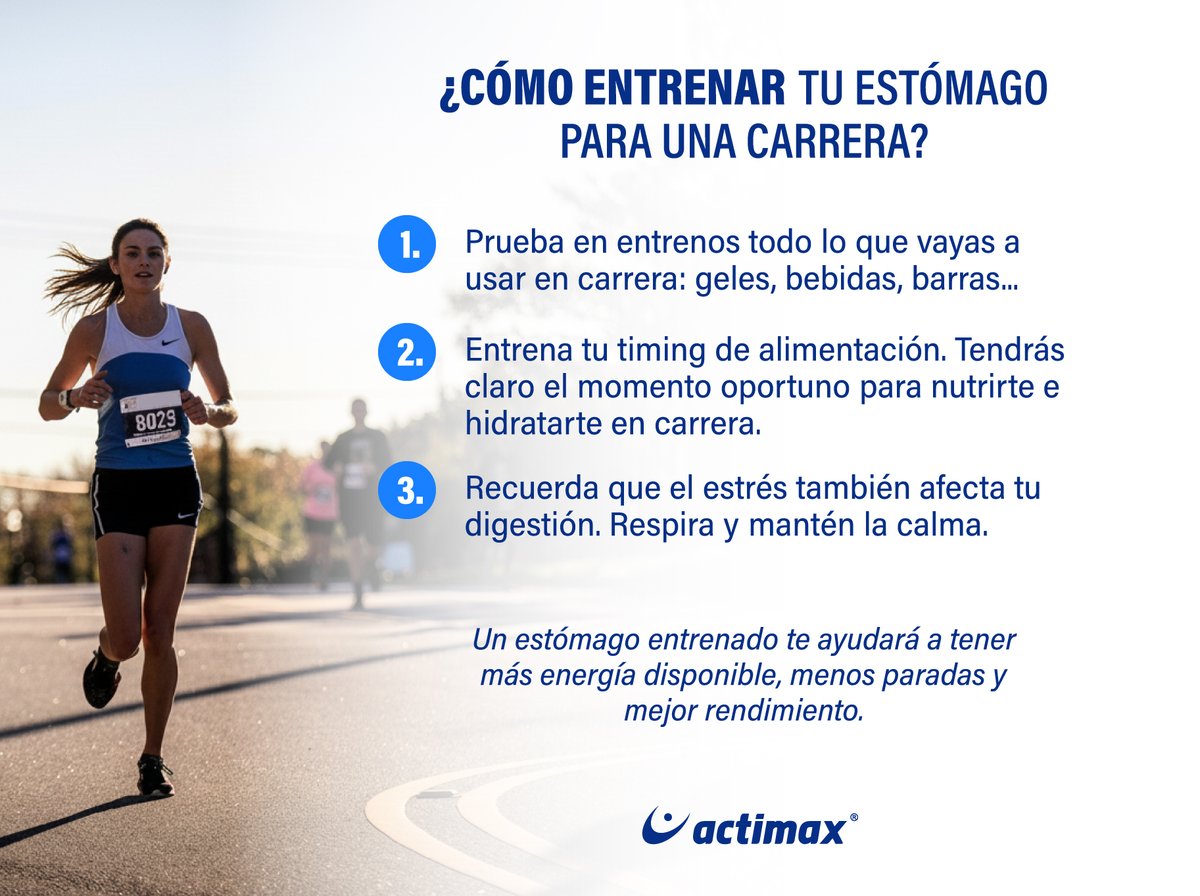 ¿Sabías que el estómago también se entrena? 3 Consejos prácticos para lograrlo y conseguir mejores sensaciones en entrenos y carrreras 👇🏻