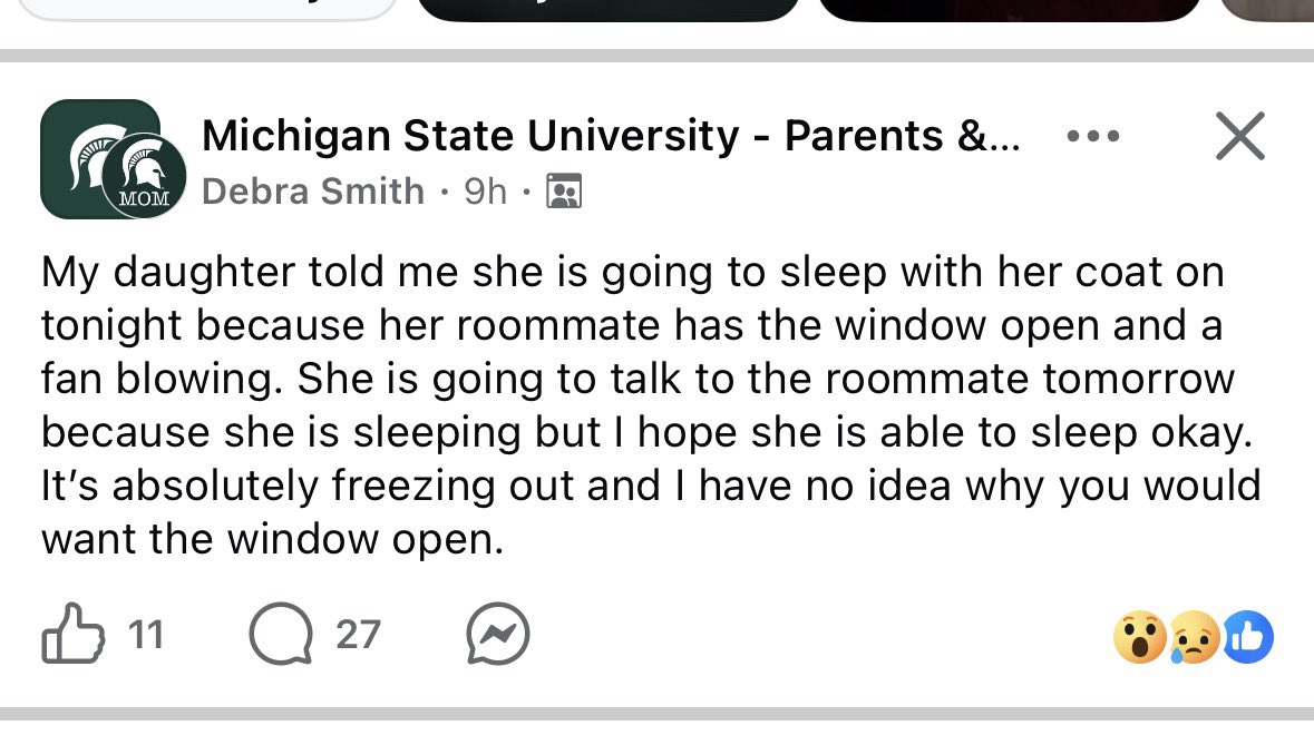 BenjCobb's tweet photo. I love seeing all the retarded shit on the parents page https://t.co/PlZJfNIASM